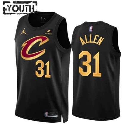 Camiseta Niños Cleveland Cavaliers Jarrett Allen 31 2022-23 Jordan Statement Edition Negro Swingman